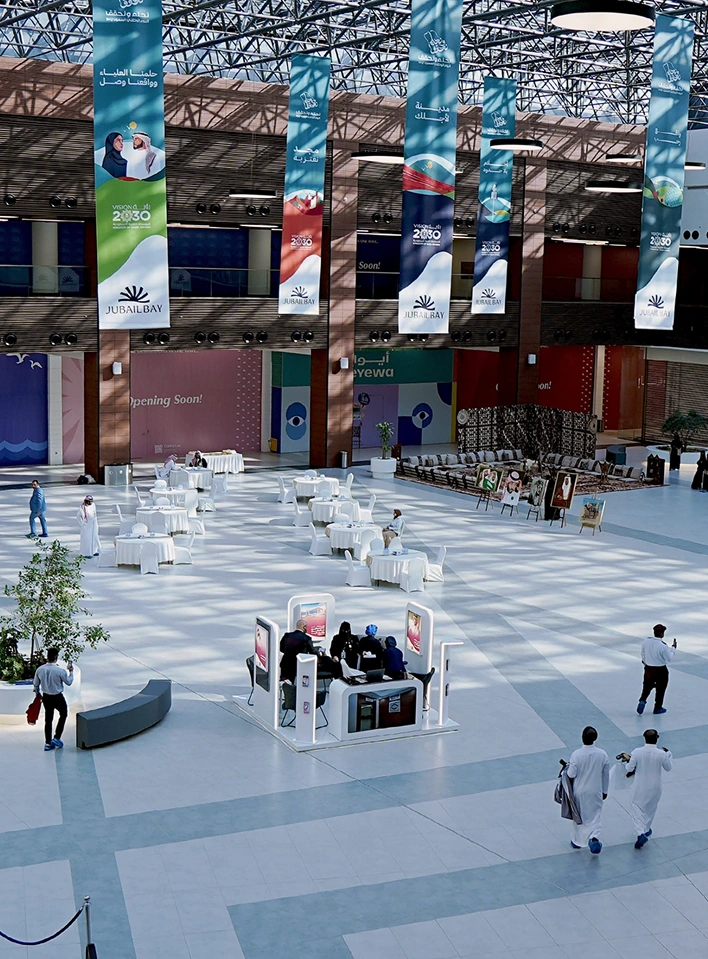 Retail and luxury shopping destination at Jubail Bay.