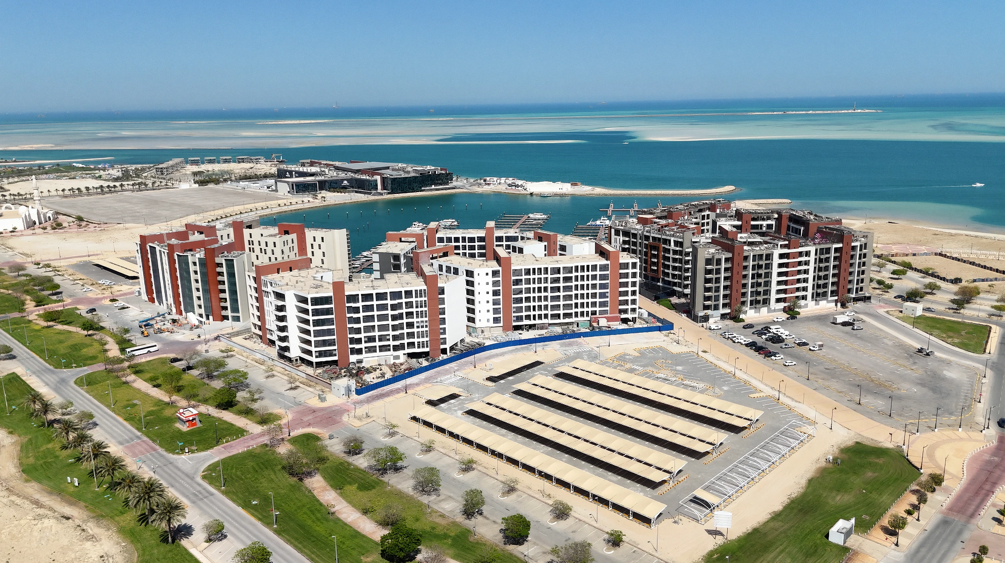 Jubail Bay residences overlooking the waterfront.