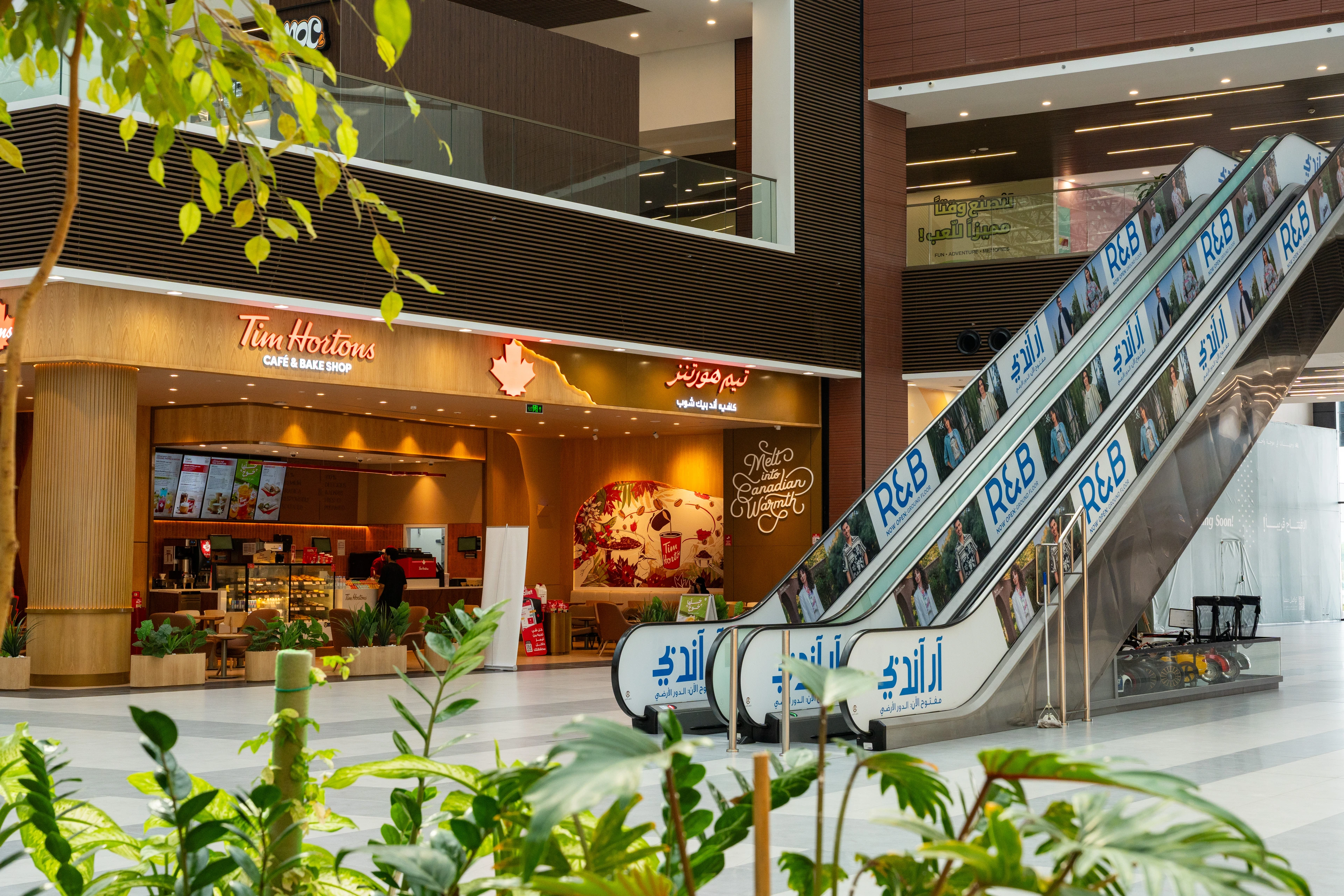 Retail and lifestyle mix in the destination.