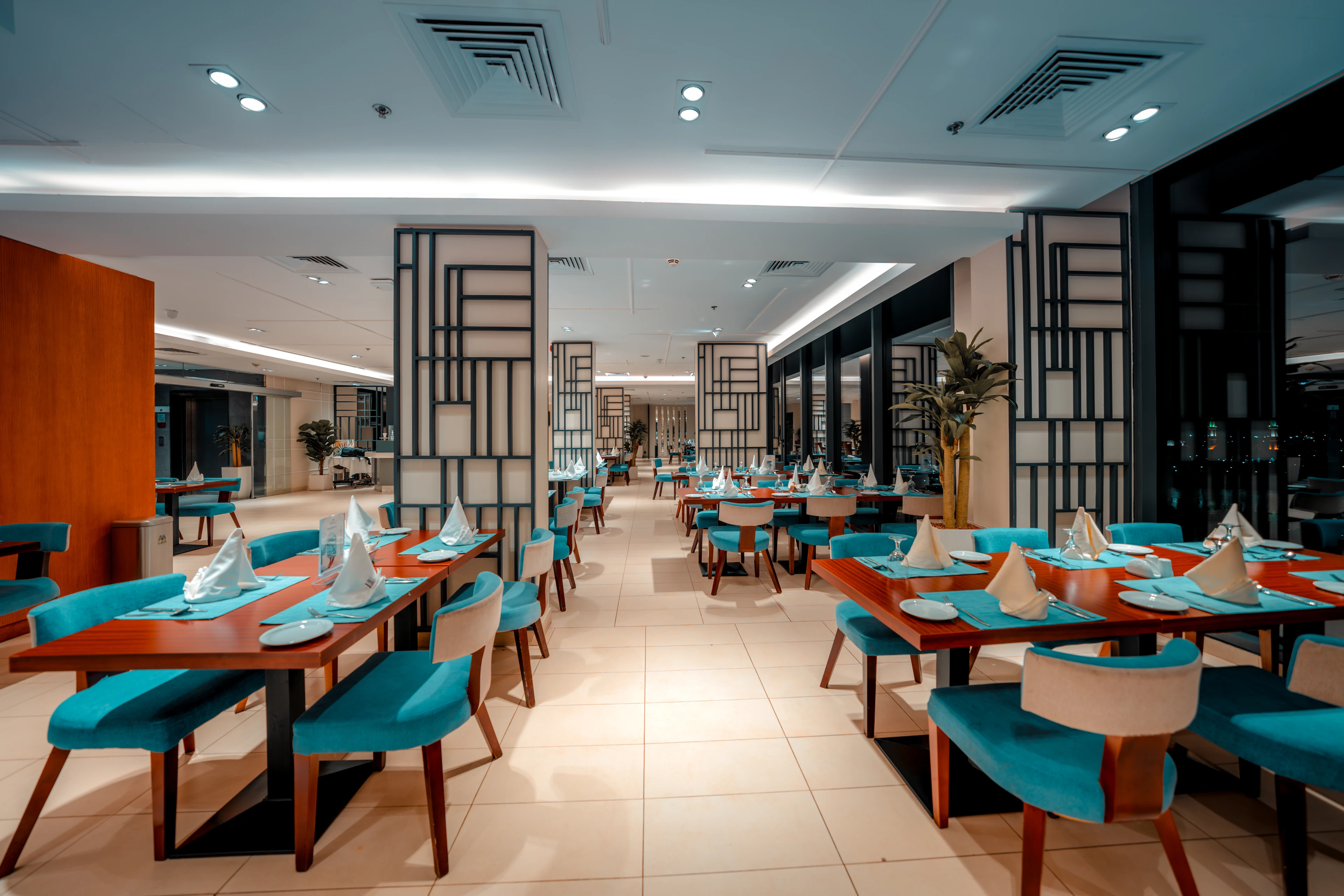 Dining concepts within Jubail Bay.